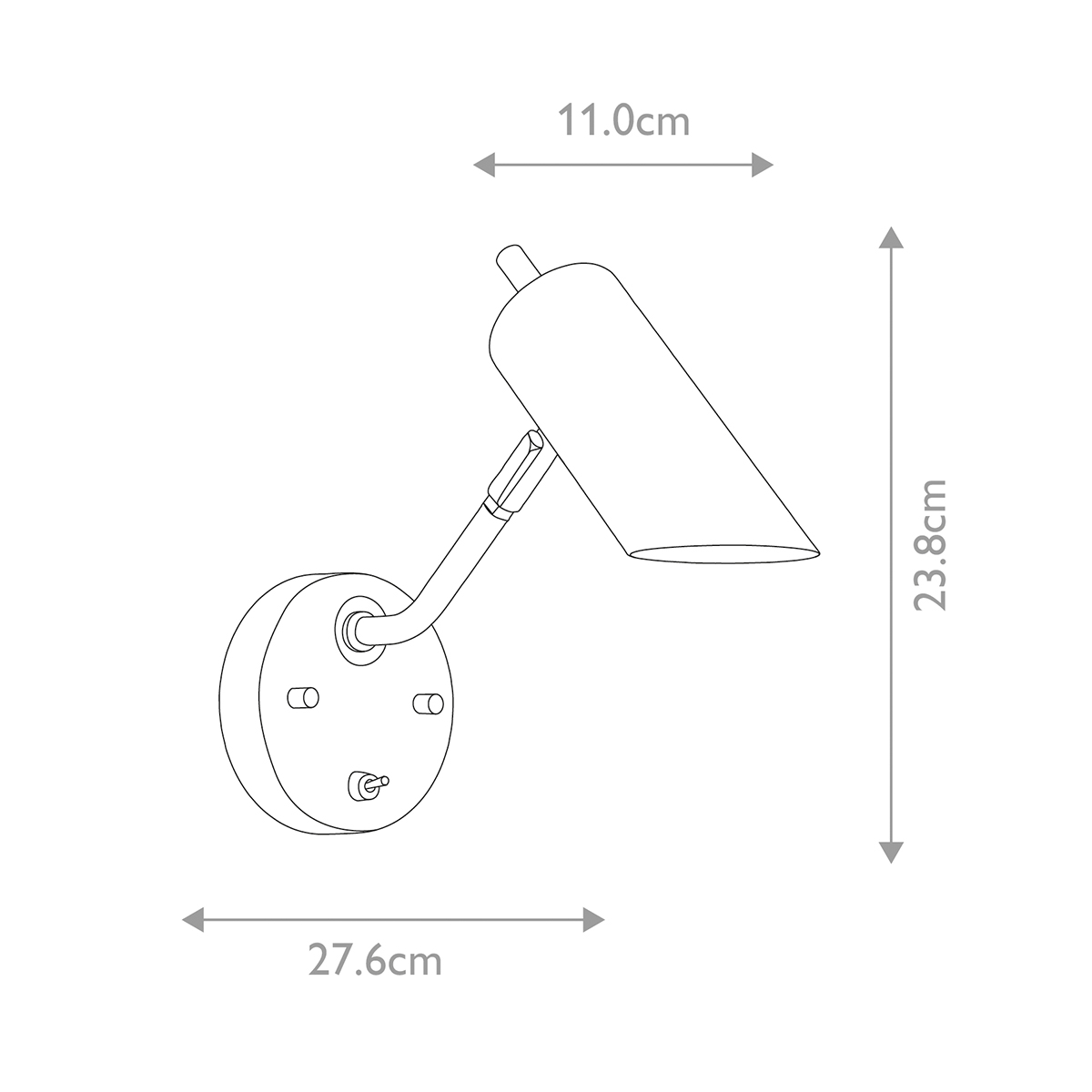 Бра с цилиндрическим плафоном и круглым основанием с выключателем Elstead Lighting в Уфе