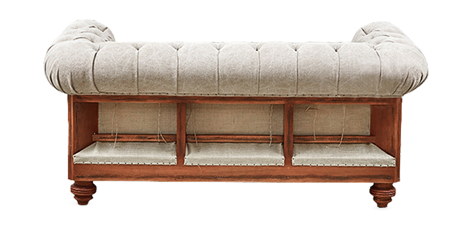 Диван Deconstructed Chesterfield Sofa double Ivory - фото №1