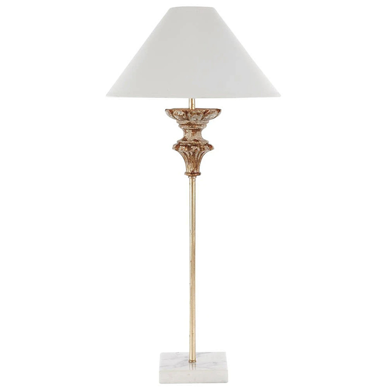 Настольная лампа Gilbert Provence Table lamp Белый Коричневый винтаж в Уфе | Loft Concept 