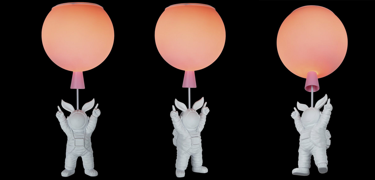 Потолочный светильник Cosmonaut pink ball - фото