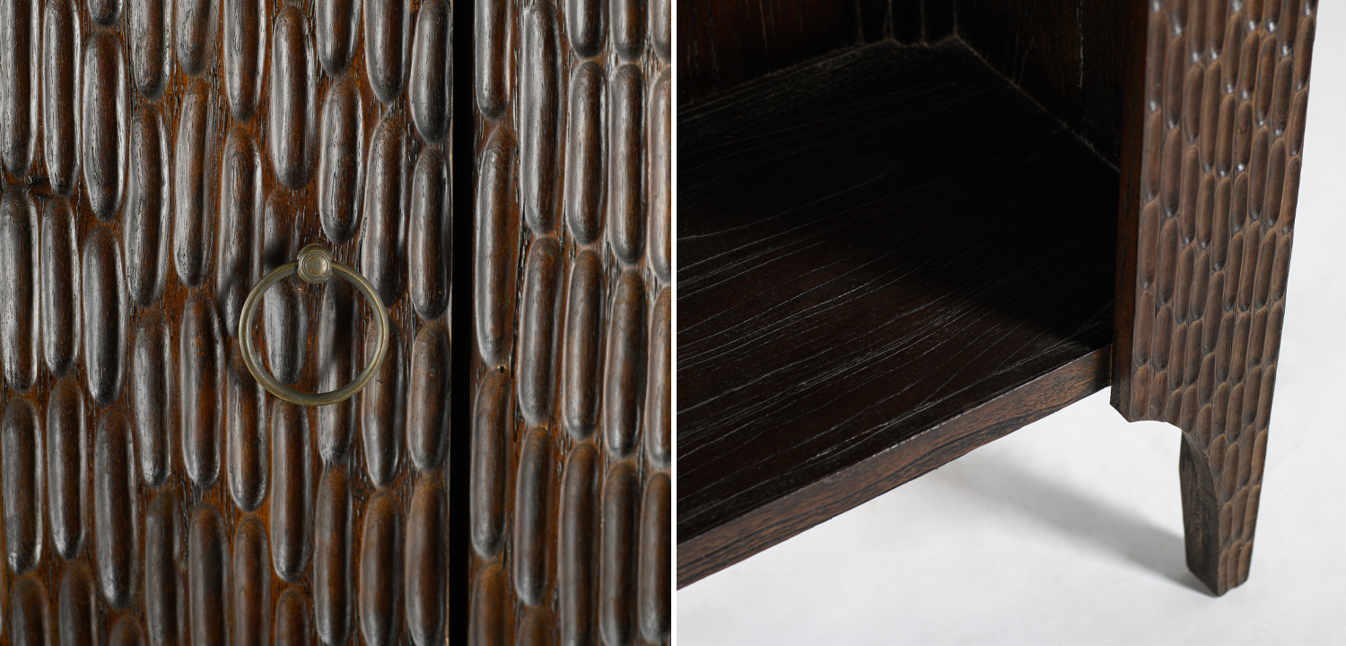 Шкаф Juniper Wood Carved Cabinet - фото