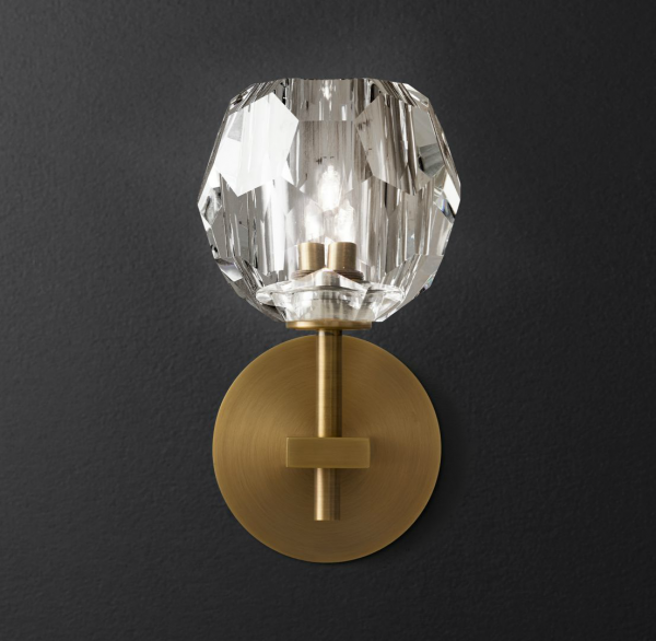 Бра RH Boule de Cristal Single Sconce Brass Латунь в Уфе | Loft Concept 