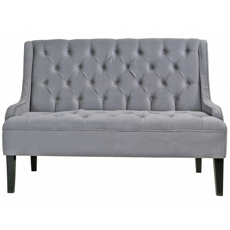 Диван Folket Sofa velour gray Серый (Gray) в Уфе | Loft Concept 