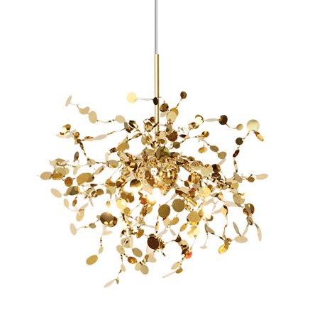 Люстра Terzani Argent Suspension Pendant lamp 40 Gold Глянцевое золото в Уфе | Loft Concept 