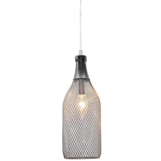 Подвесной светильник Loft Grid Pendant Tall Chrome Хром в Уфе | Loft Concept 