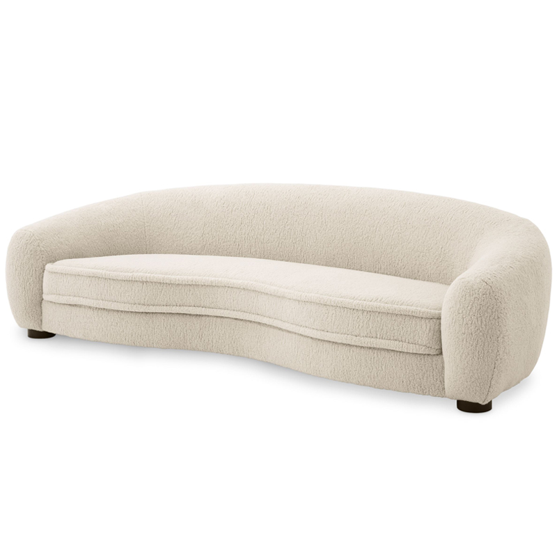 Диван Eichholtz Sofa Freud cream Кремовый Черный в Уфе | Loft Concept 