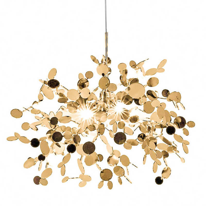 Люстра Terzani Argent Suspension Gold Pendant Lamp 85 Золотой в Уфе | Loft Concept 