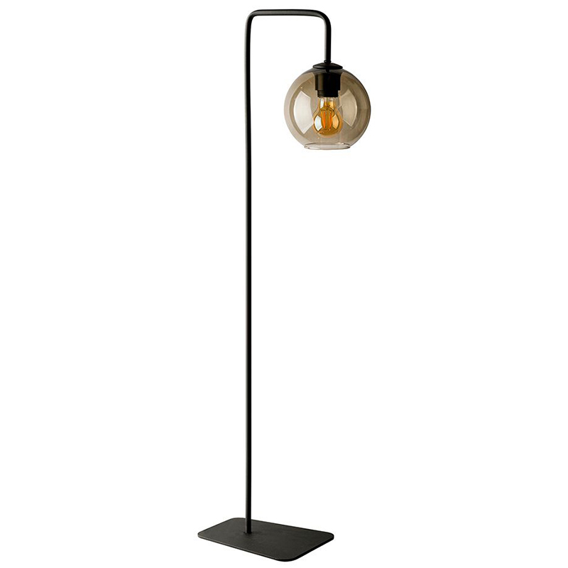 Торшер Franco Floor Lamp Янтарный Черный в Уфе | Loft Concept 