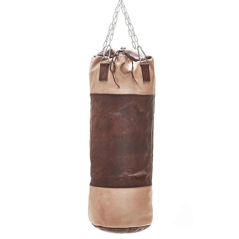 Боксерская груша BROWN LEATHER HEAVY PUNCHING BAG Коричневый Бежевый в Уфе | Loft Concept 