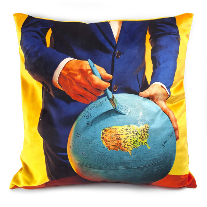 Подушка Seletti Cushion Globe Design Toiletpaper Мульти в Уфе | Loft Concept 