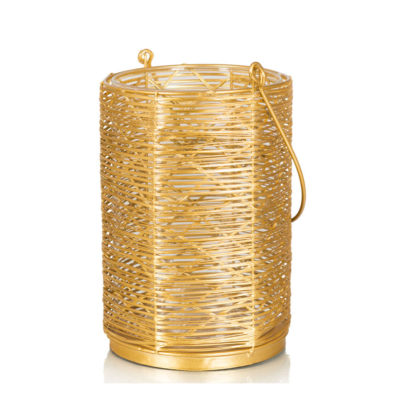 Подсвечник Gold Wicker Candlestick Золотой в Уфе | Loft Concept 