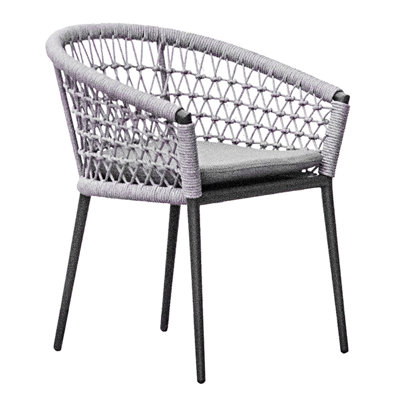 Стул Niels Outdoor Chair Серый Черный в Уфе | Loft Concept 