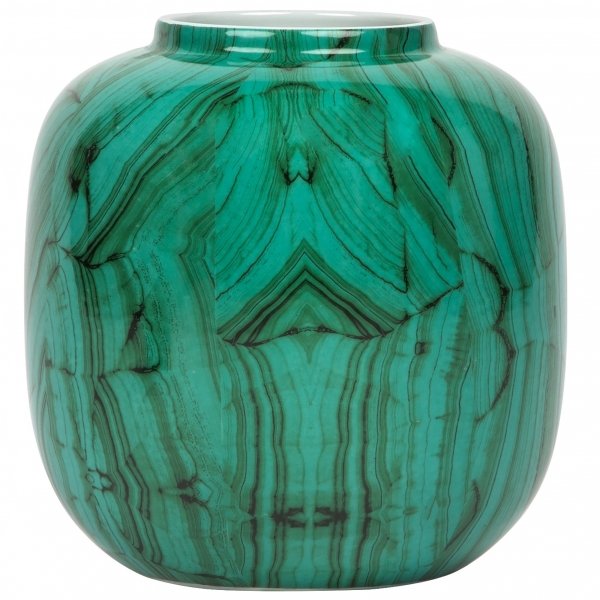 Ваза Malachite Vase Low Малахит в Уфе | Loft Concept 