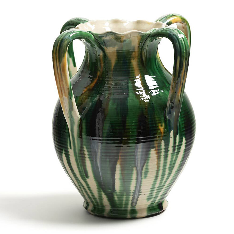 Ваза Faience Vase III Белый Зеленый Желтый Синий в Уфе | Loft Concept 