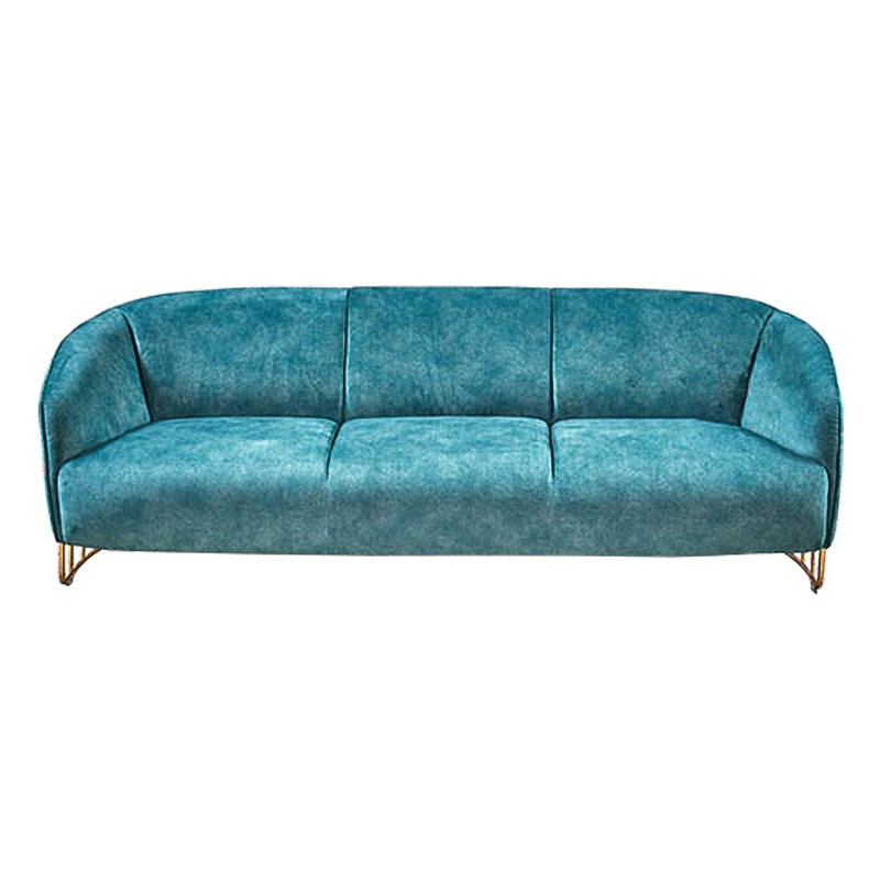 Диван Turquoise Ripples Sofa Бирюзовый Латунь в Уфе | Loft Concept 