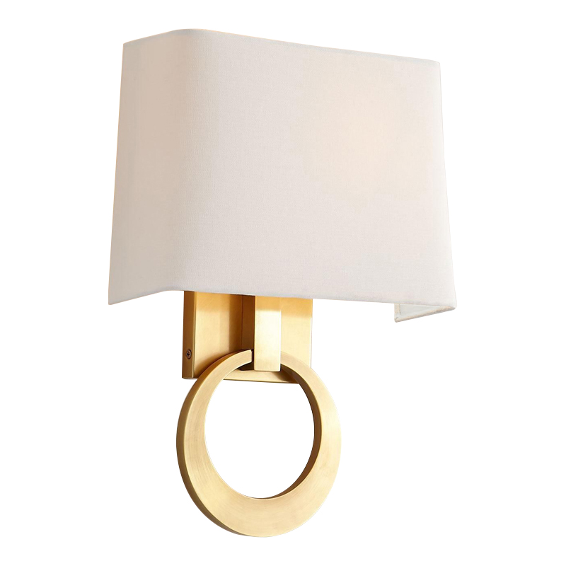 Бра Dana Sconce Brass Ring Латунь Белый в Уфе | Loft Concept 