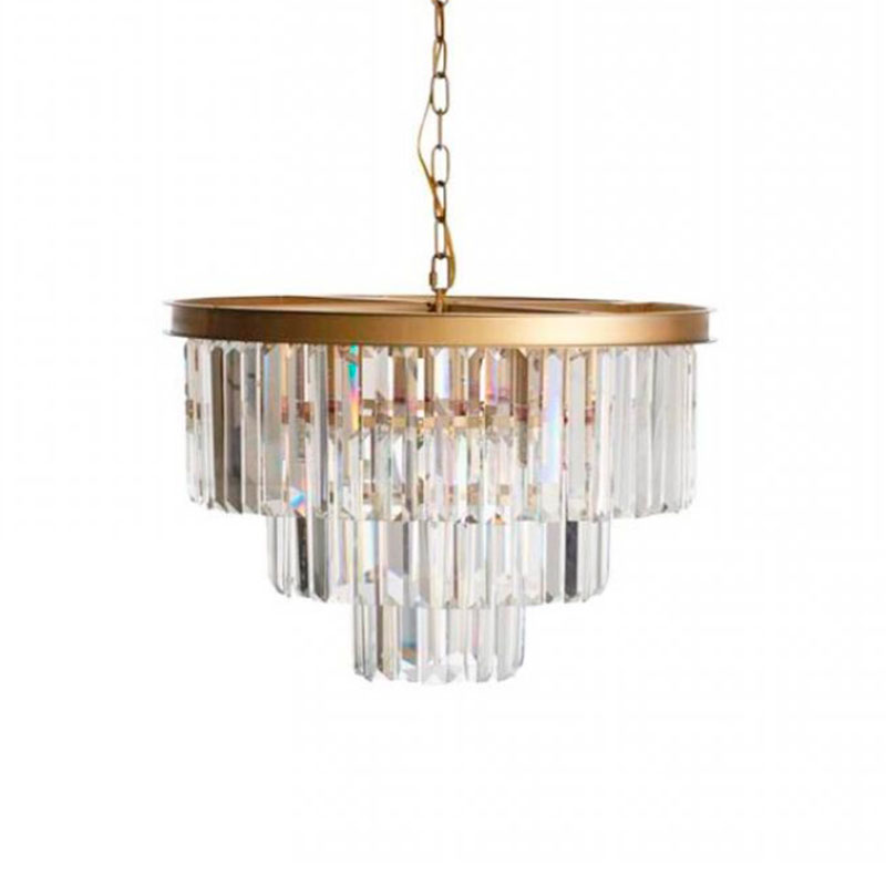 Круглая Люстра RH 1920s Odeon GOLD iron Three Layers Прозрачное Стекло диаметр 50 см Золотой Прозрачное Стекло Круглая Люстра RH 1920s Odeon GOLD iron Three Layers Прозрачное Стекло диаметр 50 см Золотой Прозрачное Стекло в Уфе | Loft Concept