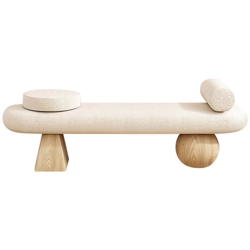 Банкетка Hollie Wooden Forms Bench Бежевый Древесина в Уфе | Loft Concept 