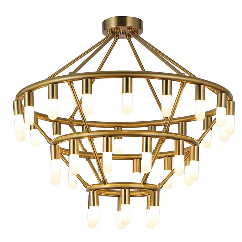 Люстра Maynor Candles Chandelier Латунь в Уфе | Loft Concept 