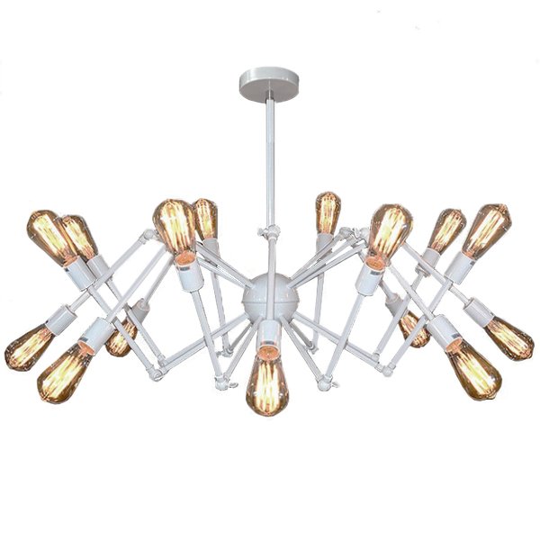 Cветильник Loft Sputnik Chandelier Spider White Белый в Уфе | Loft Concept 