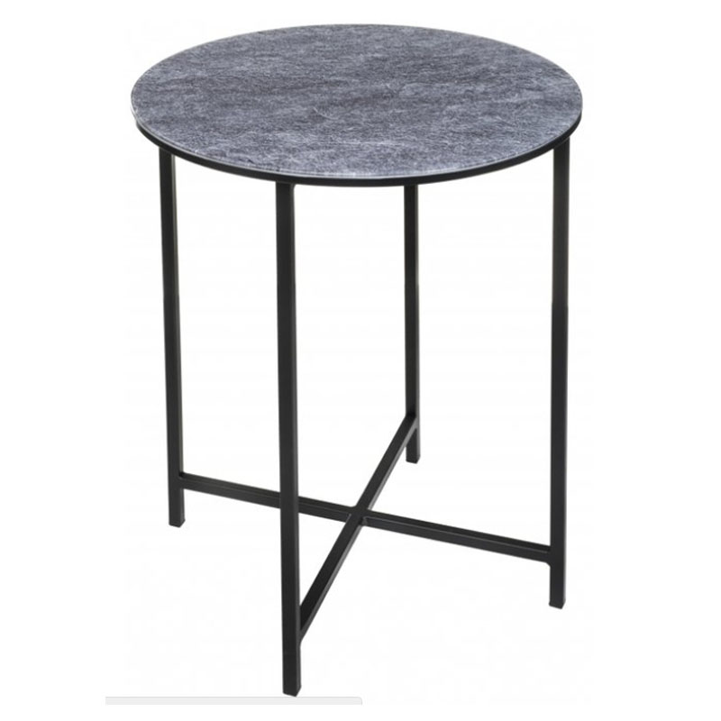 Приставной стол Zermatt Side Table round gray Серый (Gray) в Уфе | Loft Concept 