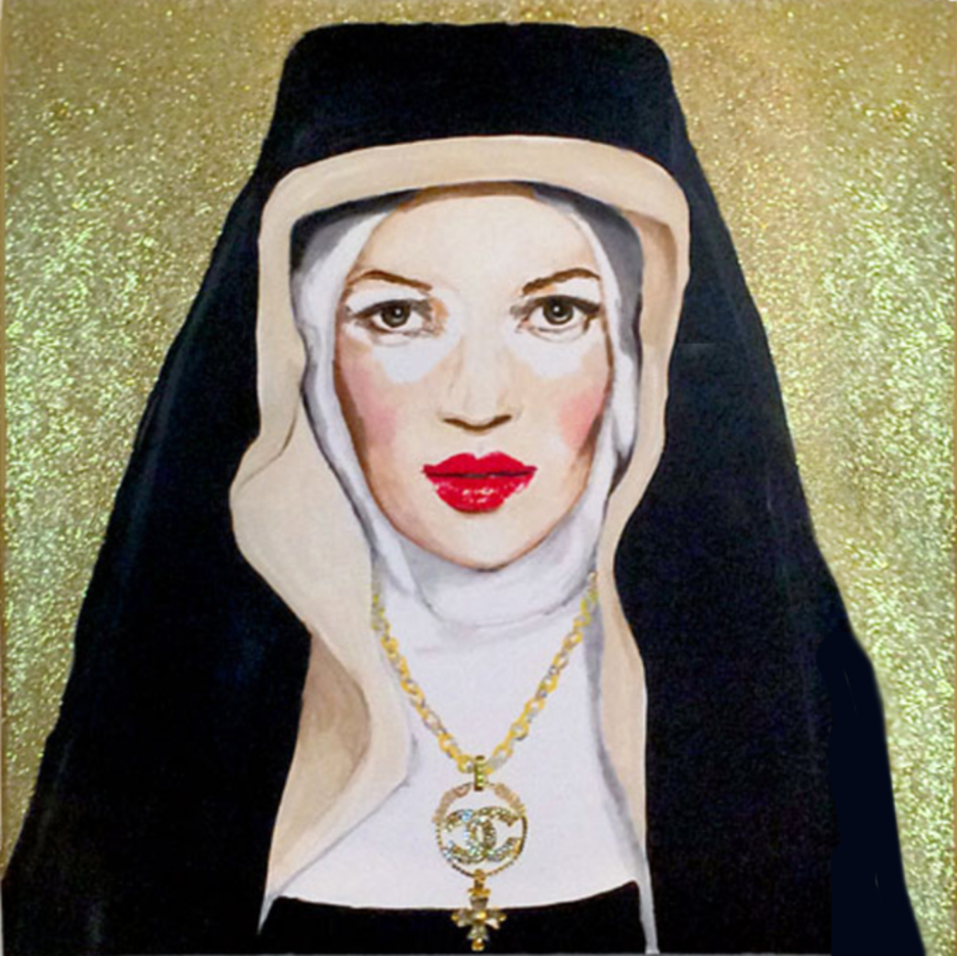 Картина Kate Moss with Byzantine Chanel Necklace