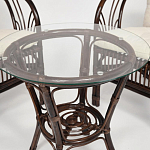 Комплект уличной мебели из ротанга Serenity Dark Brown варинант исполнения - 4 | Loft Concept в Уфе