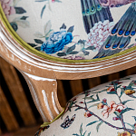 Барный стул из массива бука с изображением птиц и цветов  Beige Green Chinoiserie Garden Chair варинант исполнения - 5 | Loft Concept в Уфе