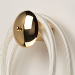 Бра с круглым золотистым основанием и белыми изогнутыми световыми линиями Luke Lampco Tracer Lamp варинант исполнения - 3 | Loft Concept в Уфе