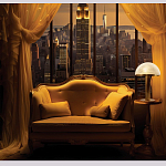 Настольная лампа c абажуром в форме купола из натурального камня  Heavenly Harmony варинант исполнения - 6 | Loft Concept в Уфе