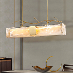 Люстра прямоугольная из фактурного стекла Chandelier Beam варинант исполнения - 6 | Loft Concept в Уфе