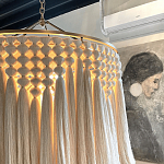 Люстра белая плетеная с кисточками Boho Tassel Chandelier варинант исполнения - 4 | Loft Concept в Уфе