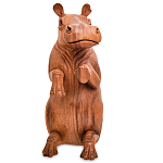 Статуэтка деревянная в виде бегемота Hippopotamus of the World варинант исполнения - 2 | Loft Concept в Уфе