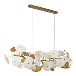 Люстра с белыми и золотистыми цветами G9 Dahlia Flowers Lamp варинант исполнения - 4 | Loft Concept в Уфе