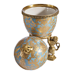 Шкатулка на величественных львах из фарфора с бронзовыми элементами Eden Garden варинант исполнения - 2 | Loft Concept в Уфе