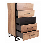 Комод с 5-ю ящиками в стиле лофт Urban Style Space варинант исполнения - 5 | Loft Concept в Уфе