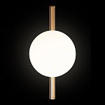 Бра с золотым основанием и белым плафоном в форме шара Bubble варинант исполнения - 5 | Loft Concept в Уфе