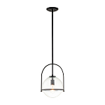 Подвесной светильник с прозрачным плафоном в форме шара в арочной подвеске Hinkley варинант исполнения - 2 | Loft Concept в Уфе