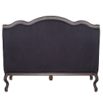 Диван двухместный George Grand Seating black velour варинант исполнения - 3 | Loft Concept в Уфе