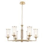 Люстра с 6-ю цилиндрическими стеклянными плафонами Jeanette варинант исполнения - 2 | Loft Concept в Уфе