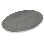 Стол обеденный с серой овальной столешницей из керамики на четырех деревянных ножках Gray Ceramics варинант исполнения - 2 | Loft Concept в Уфе
