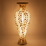 Торшер из перламутра в виде вазы Indonesian Vase варинант исполнения - 2 | Loft Concept в Уфе