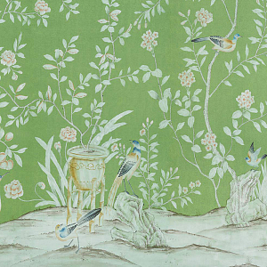 Обои ручная роспись Askew Apple Green