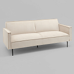 Диван современный вельветовый прямой Worcester Молочный варинант исполнения - 1 | Loft Concept в Уфе