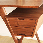 Письменный стол прямоугольный с 2-мя ящиками и полкой Idenontal варинант исполнения - 4 | Loft Concept в Уфе