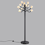 Торшер с плафонами из белых фарфоровых цветов на изогнутых ветвях Floralis варинант исполнения - 4 | Loft Concept в Уфе