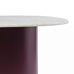 Журнальный столик овальный с мраморной столешницей Decor Showcase варинант исполнения - 3 | Loft Concept в Уфе