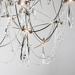 Люстра с каркасом из тонких металлических нитей и хрустальными подвесками Crystal Metal Threads Chandelier 60 варинант исполнения - 3 | Loft Concept в Уфе