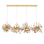 Люстра подвесная из четырех частей с металлическими круглыми элементами Terzani Argent варинант исполнения - 1 | Loft Concept в Уфе