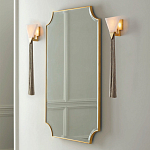 Зеркало в золотой деревянной раме Riviera варинант исполнения - 2 | Loft Concept в Уфе